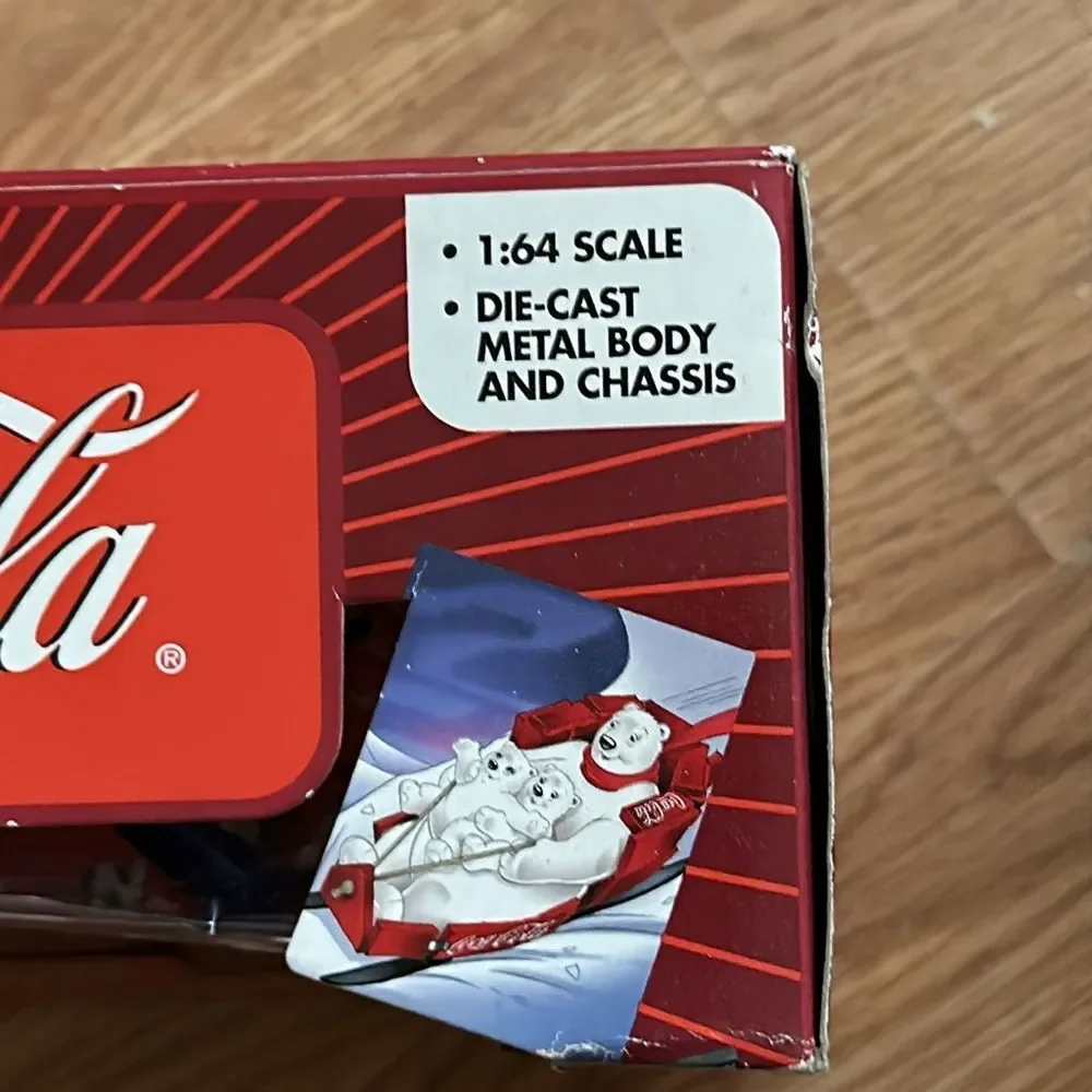 Coca-Cola Car Collection Poster Boxed Set Vintage Style Die-Cast Display